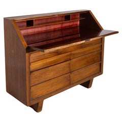 Italienischer Holzschreibtisch Secretaire vintage