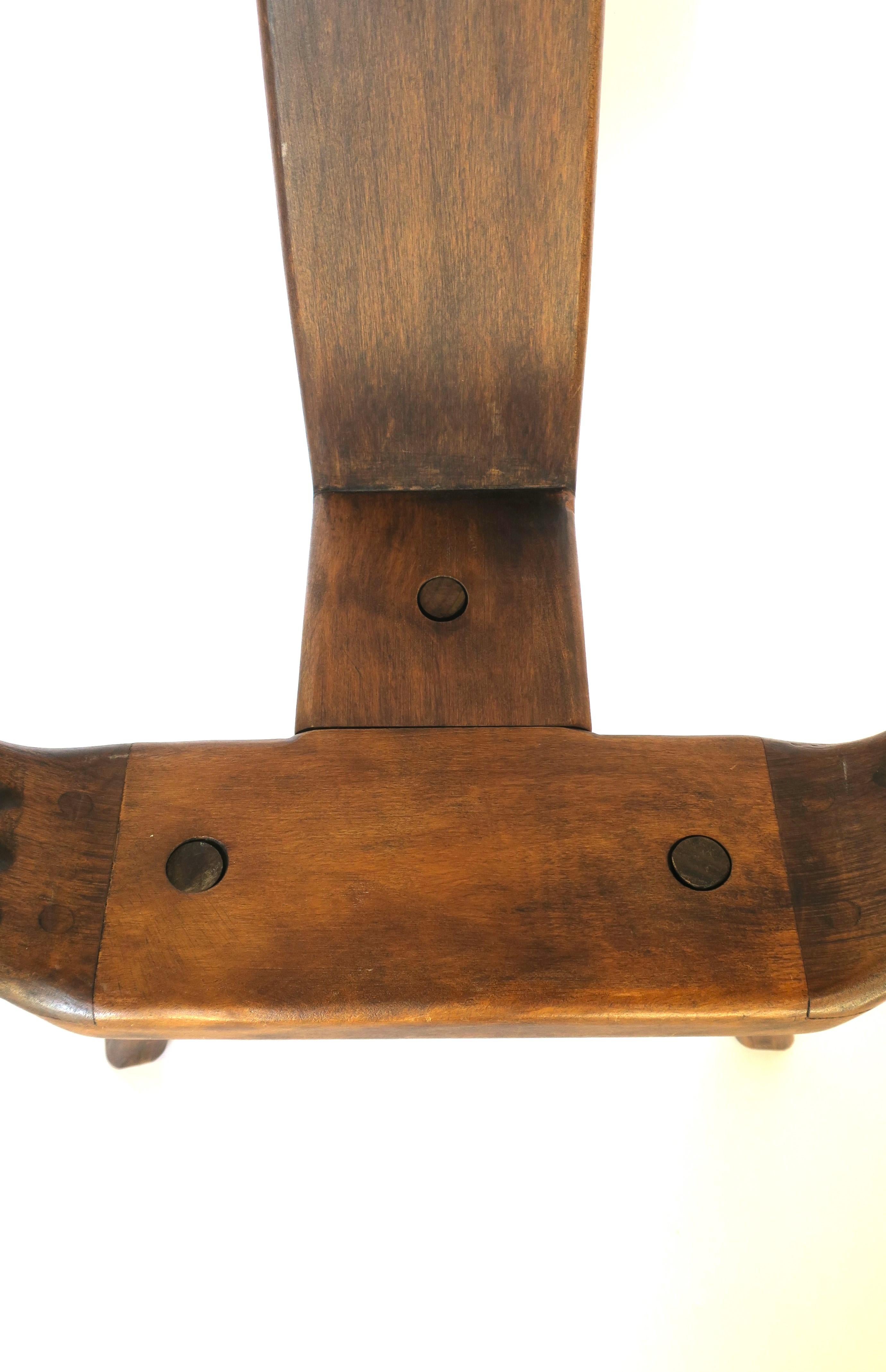 Italian Wood Sgabello Side Chair or Stool 5