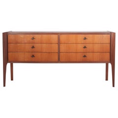 Italian Wood Sideboard, Chest 1960s, in the Style of Gio Ponti