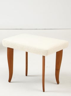 Italian Wood Stool, circa 1940