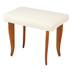 Italian Wood Stool, circa 1940