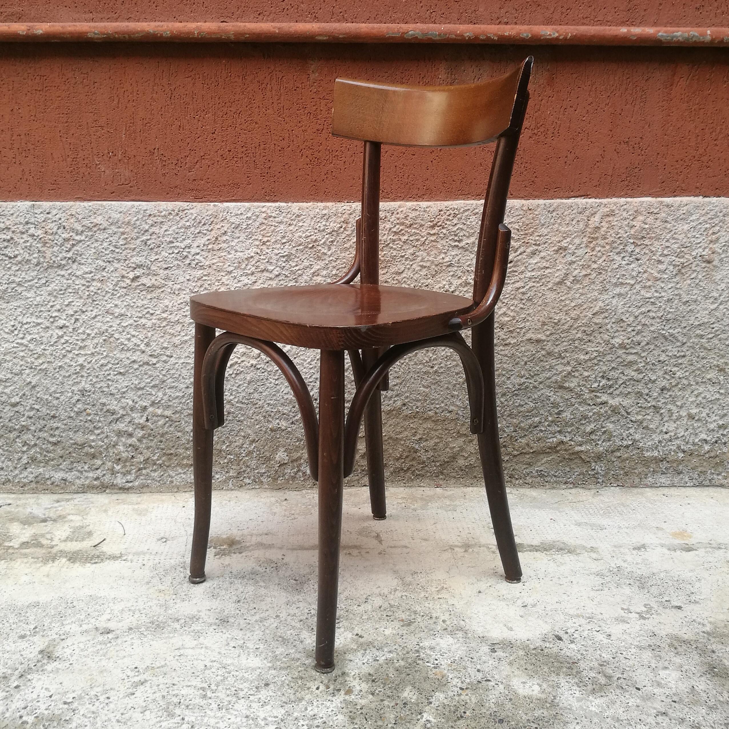 Italian wood tavern chairs 