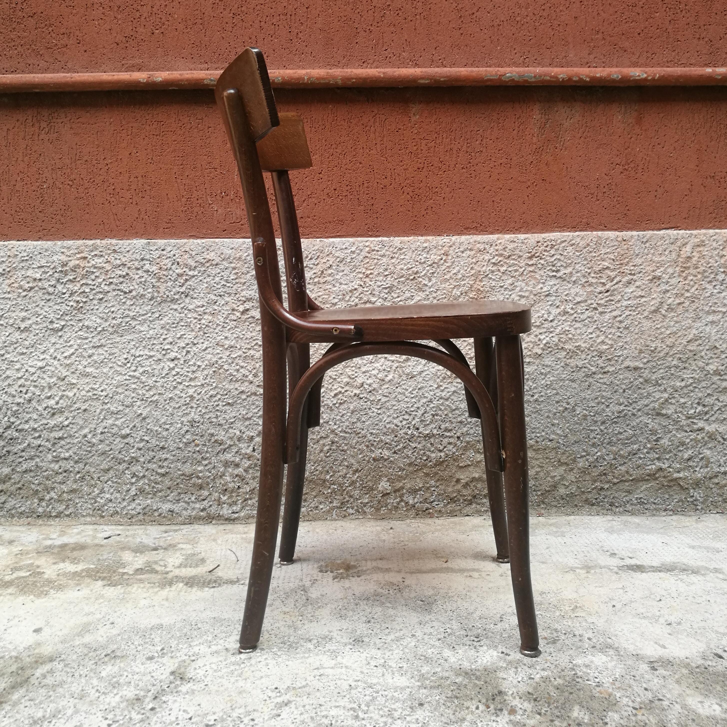 Italian Wood Tavern Chairs 