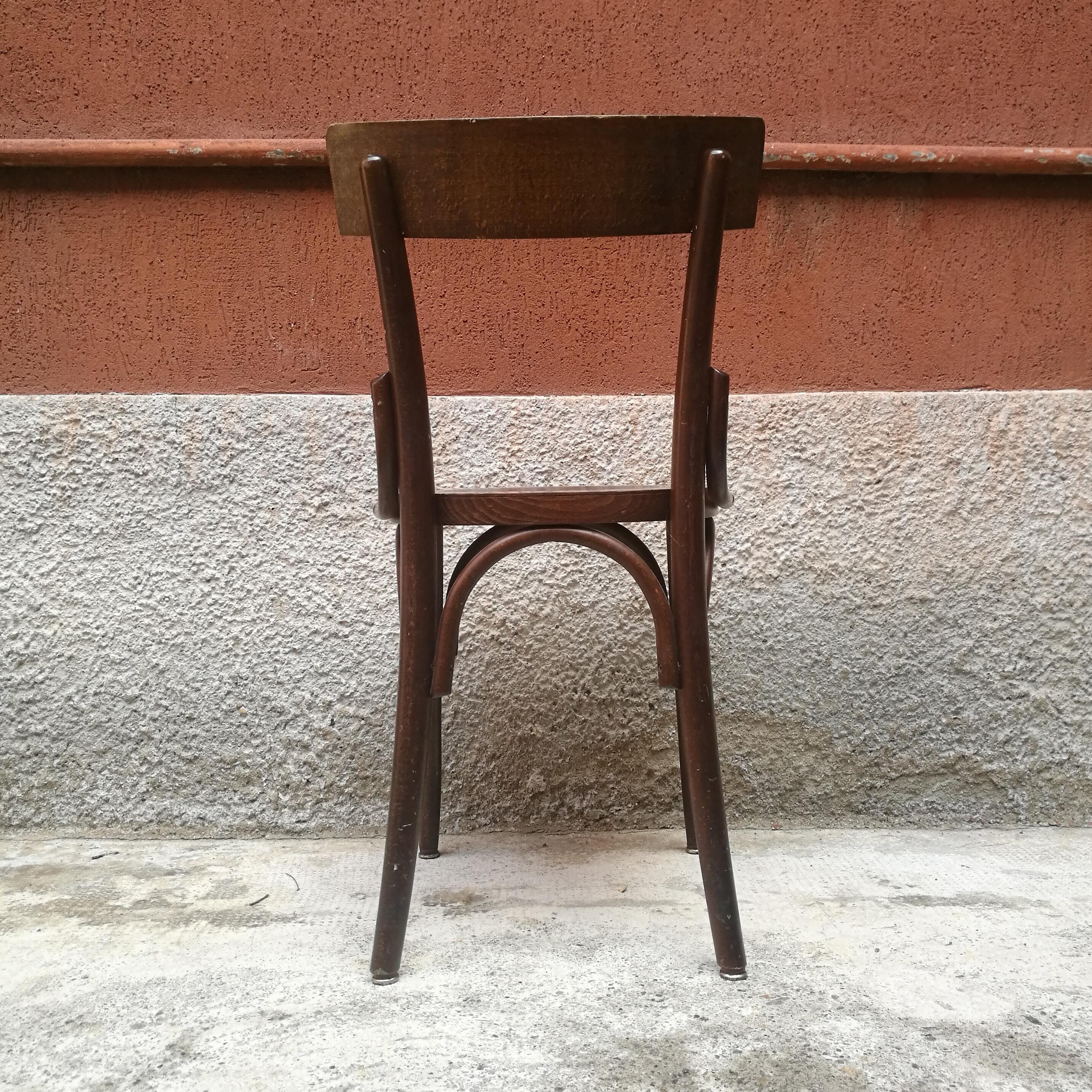 Mid-20th Century Italian Wood Tavern Chairs 