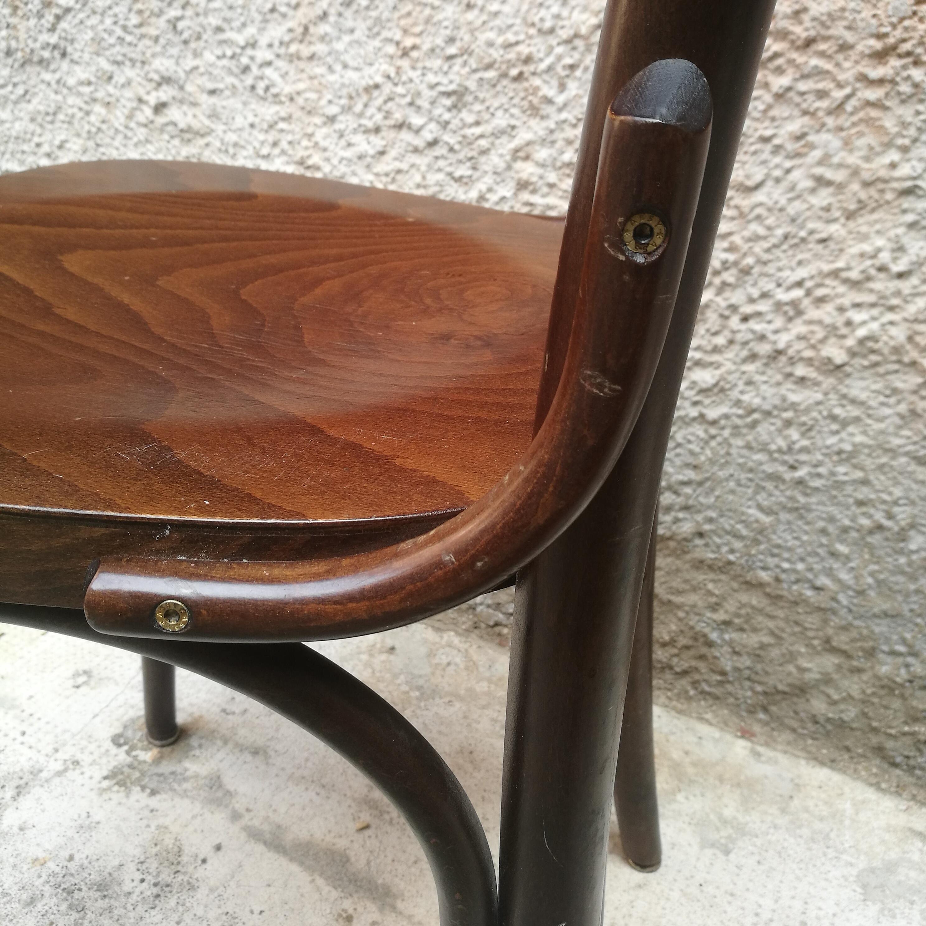 Mid-20th Century Italian Wood Tavern Chairs 