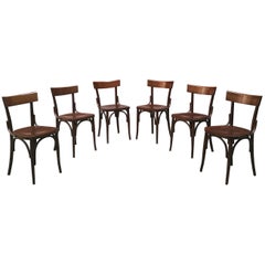 Italian Wood Tavern Chairs "Vecchia Milano", 1960s