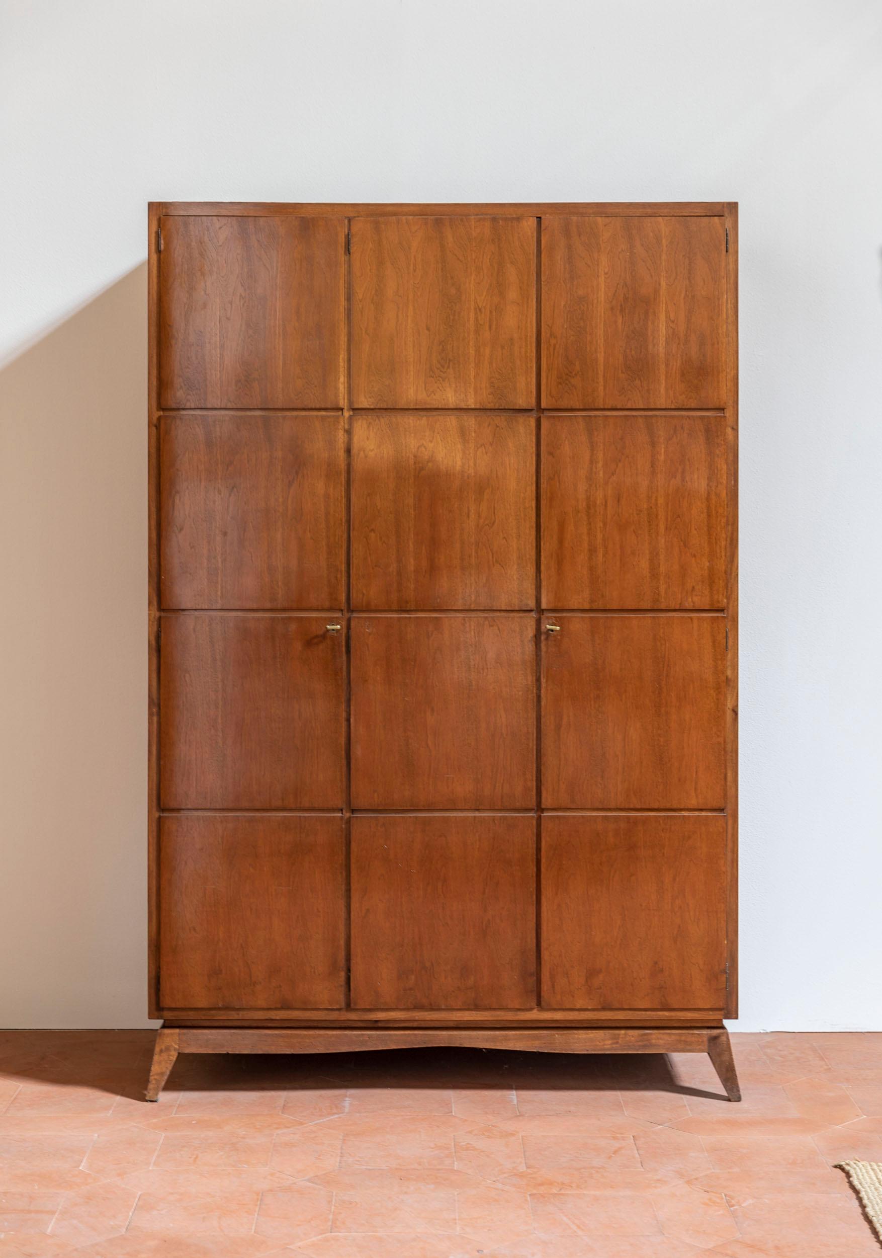 Italian Wood Wardrobe Attributed to Paolo Buffa, Italy, 1950 4