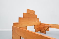 Italian Wooden Bed by Enzo Mari, 1970s