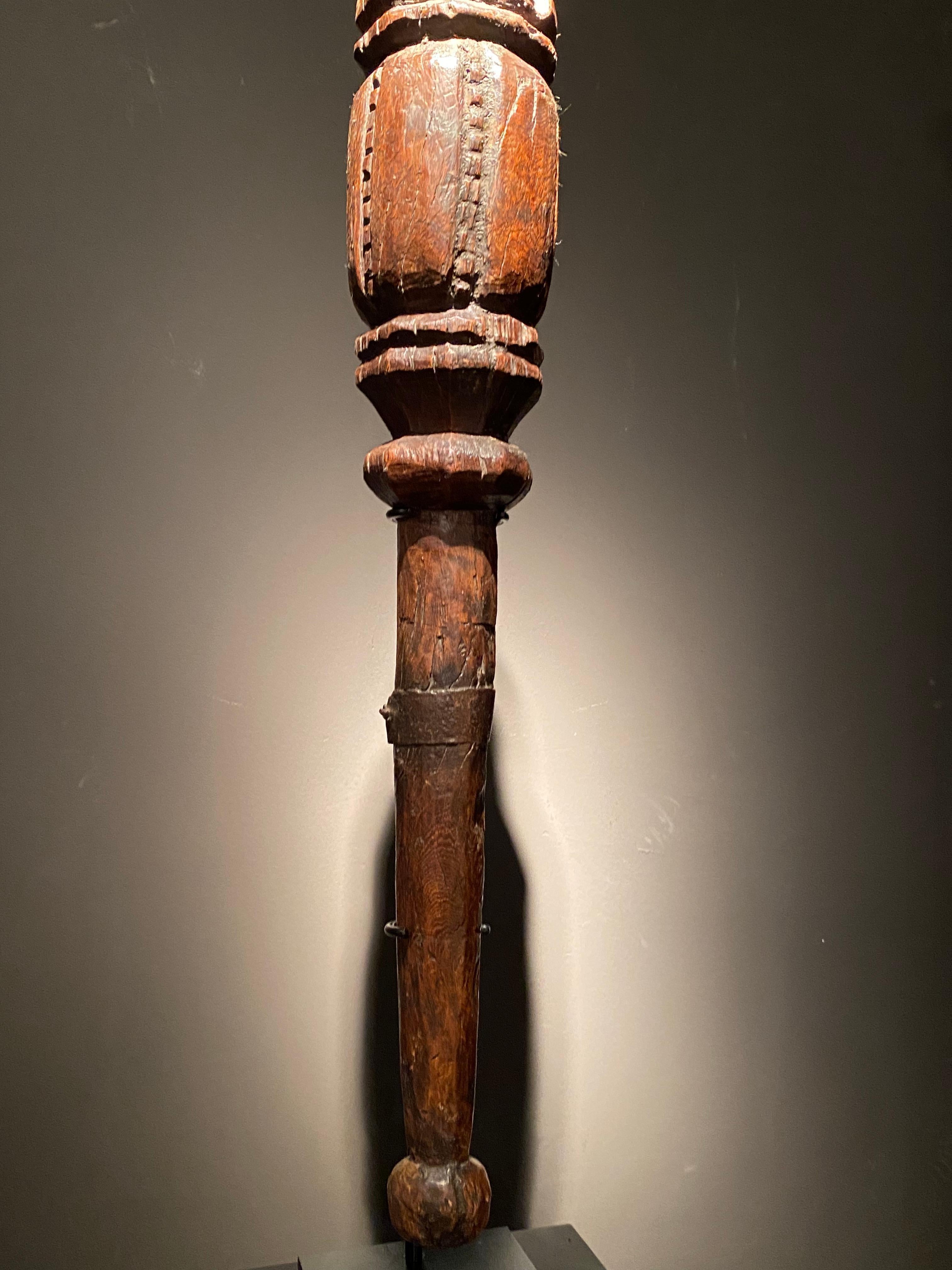 18th Century Antique Italian Wooden Club from the Vatican, 18 th Century For Sale