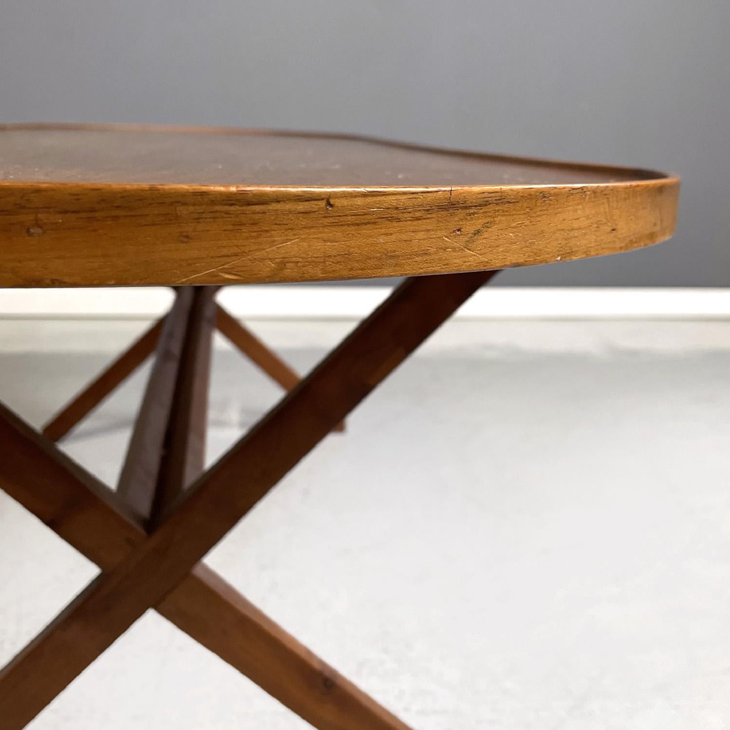 Wood  Italian wooden coffee table by Franco Albini e Franca Helg for Mobilia, 1960s
