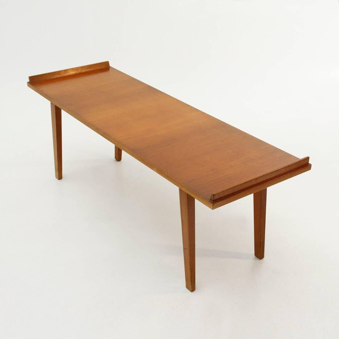 Mid-20th Century Italian Wooden Coffee Table, 1950s