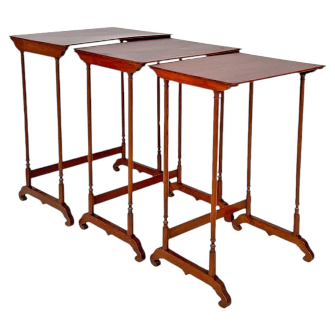 Italian wooden coffee tables, second half of the 19th century For Sale