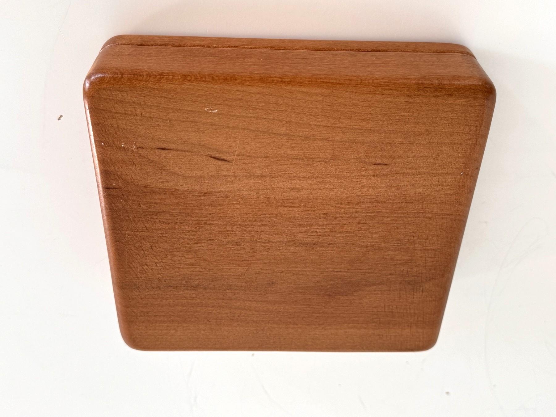 Italian Wooden Decorative Box with Wind Rose, 1970s For Sale 4
