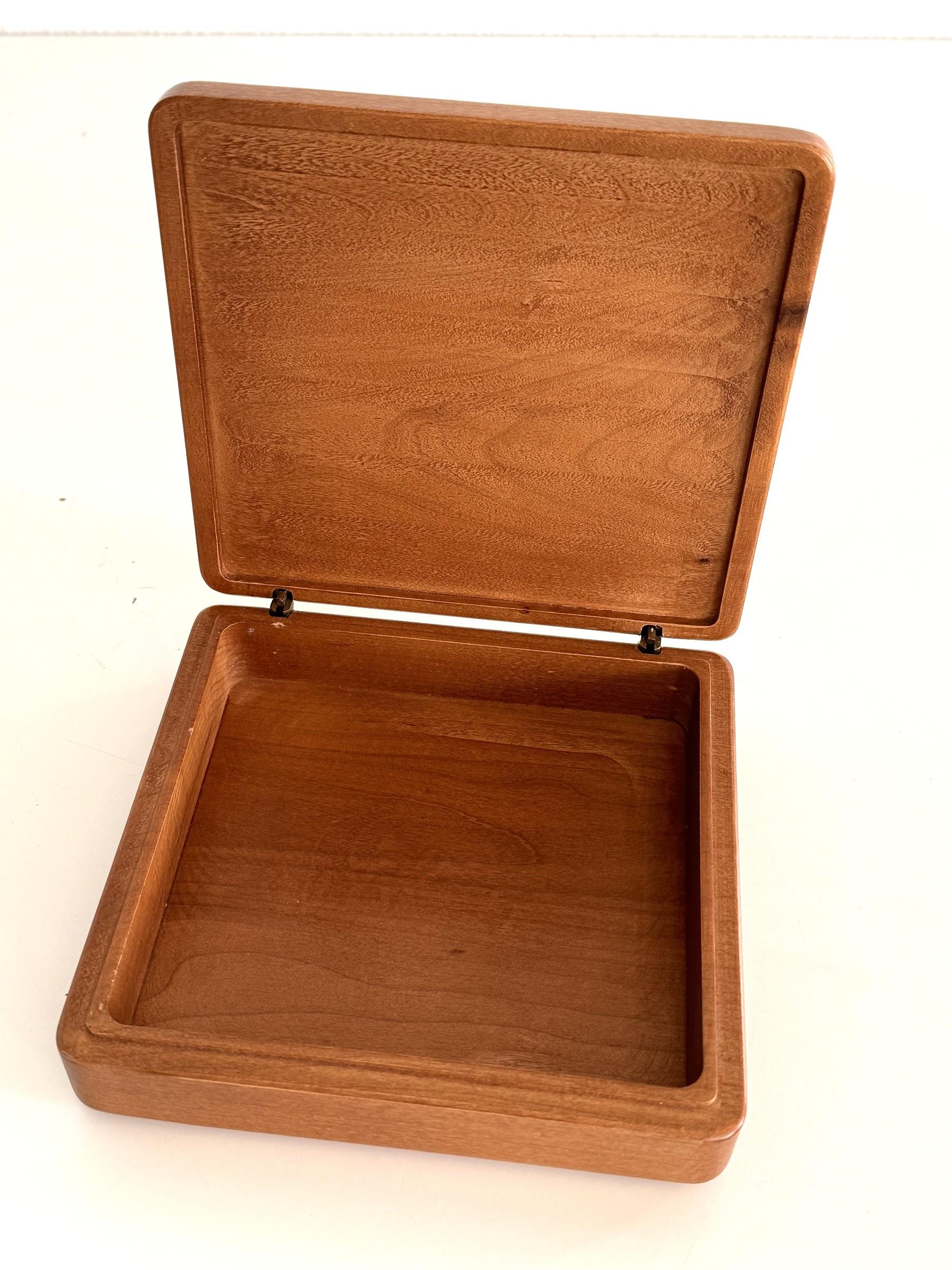 Italian Wooden Decorative Box with Wind Rose, 1970s For Sale 5