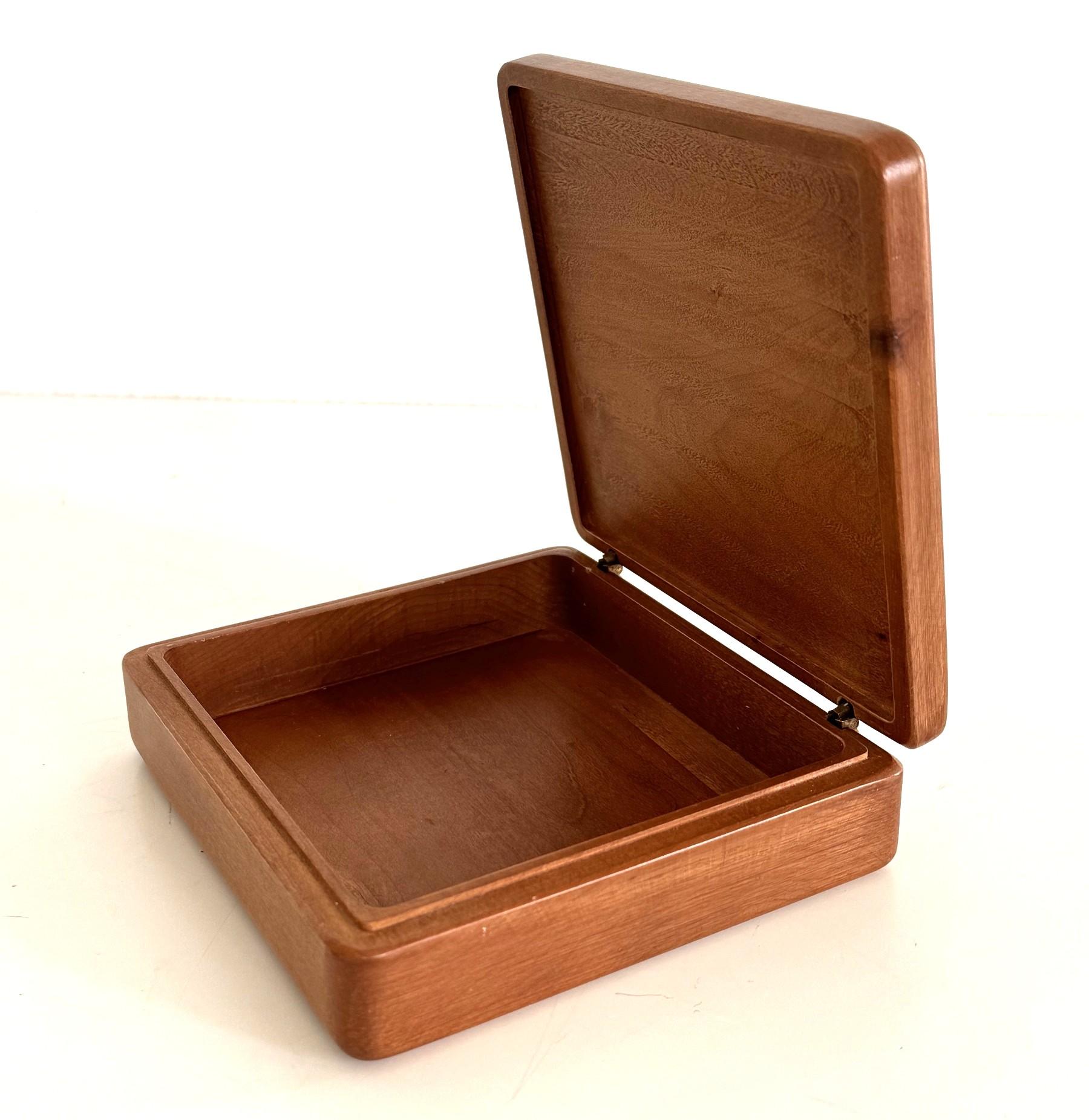 Italian Wooden Decorative Box with Wind Rose, 1970s For Sale 7
