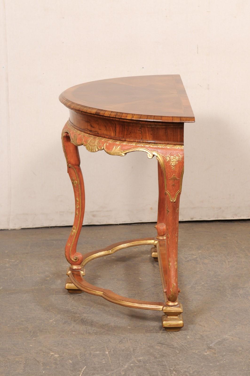 Table console italienne en bois - une pièce unique et à la mode ! en vente 5