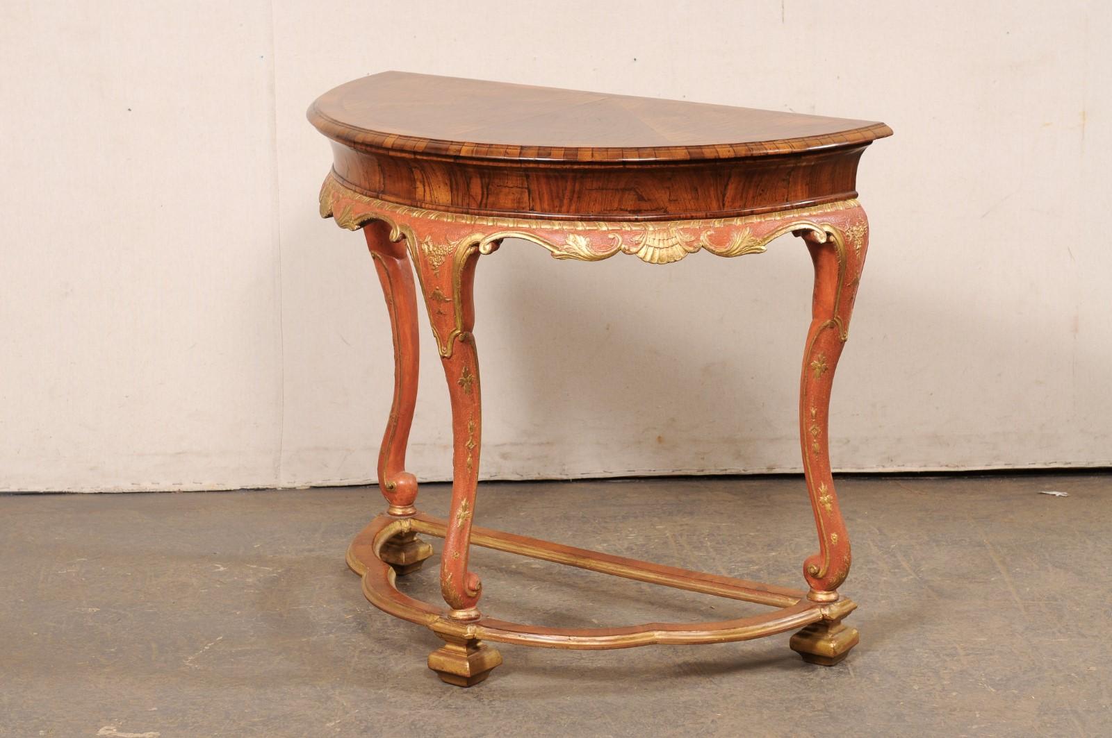 Table console italienne en bois - une pièce unique et à la mode ! en vente 6
