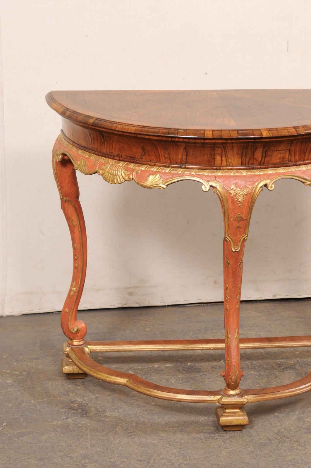 Table console italienne en bois - une pièce unique et à la mode ! Bon état - En vente à Atlanta, GA