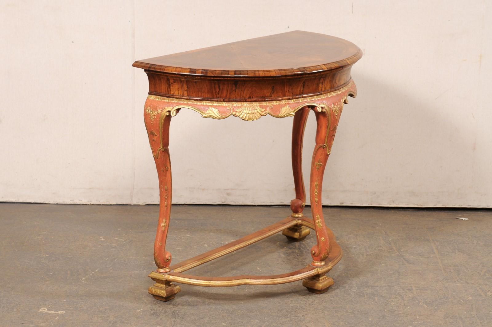 Table console italienne en bois - une pièce unique et à la mode ! en vente 1