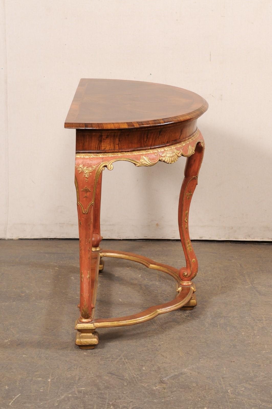 Table console italienne en bois - une pièce unique et à la mode ! en vente 2