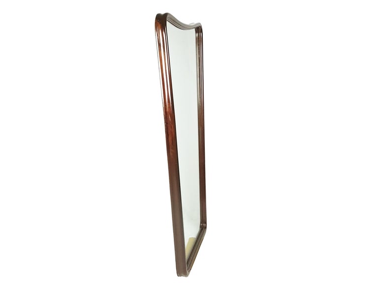 Italian Wooden Full Length MidCentury Modern Mirror For Sale at 1stDibs