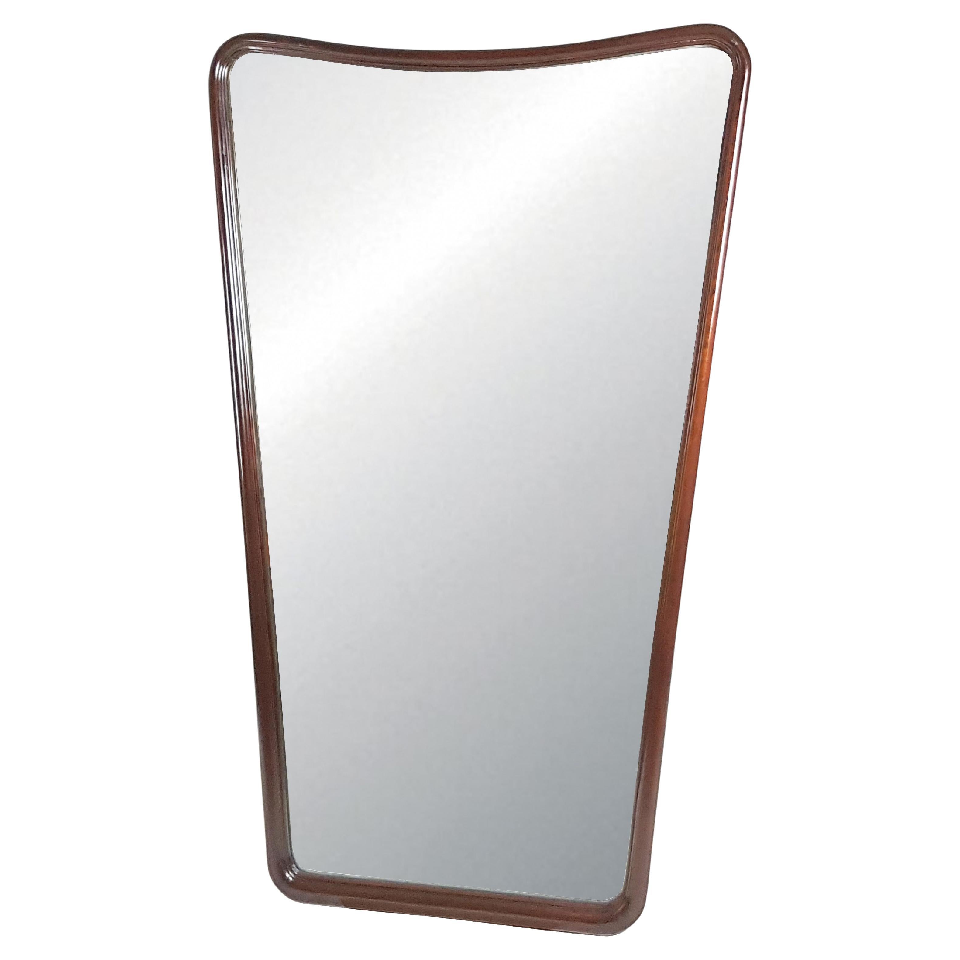 Italian Wooden Full Length Mid-Century Modern Mirror