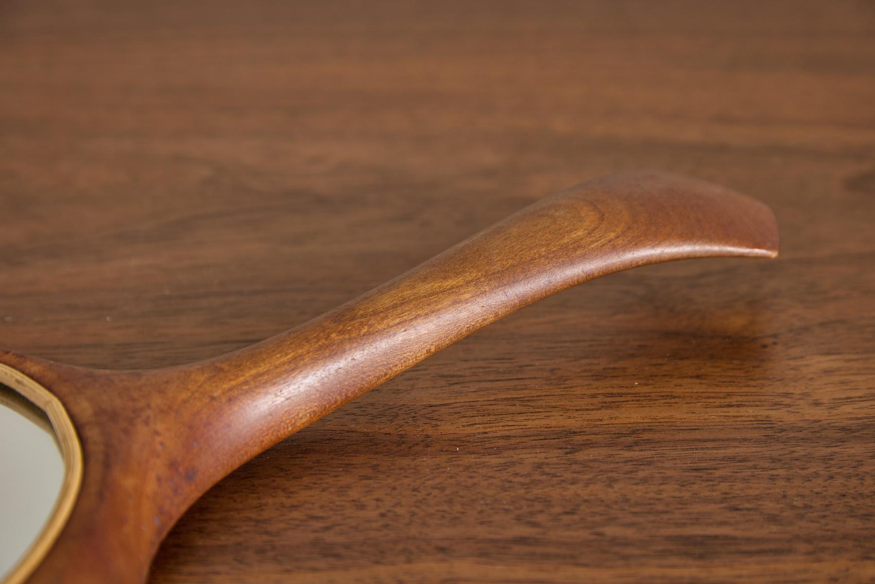 Italian Wooden Hand Mirror 5