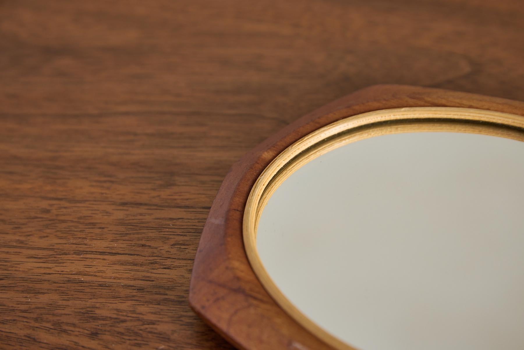 Italian Wooden Hand Mirror 2