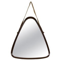 Italian Wooden Hanging Wall Mirror, 1960s, Italy