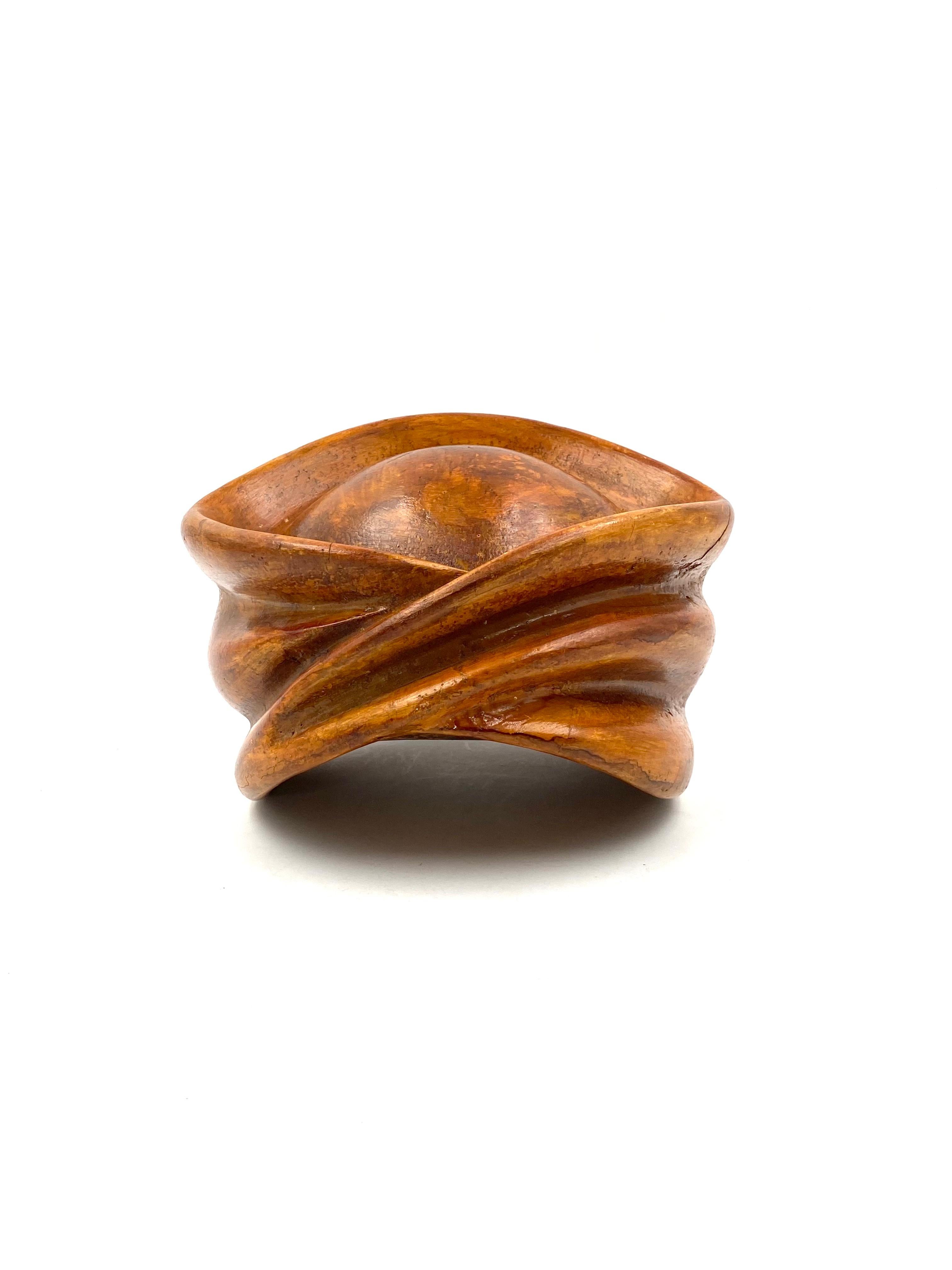 Modern Italian Wooden Hat Form, Milan Italy, Early 20th Century
