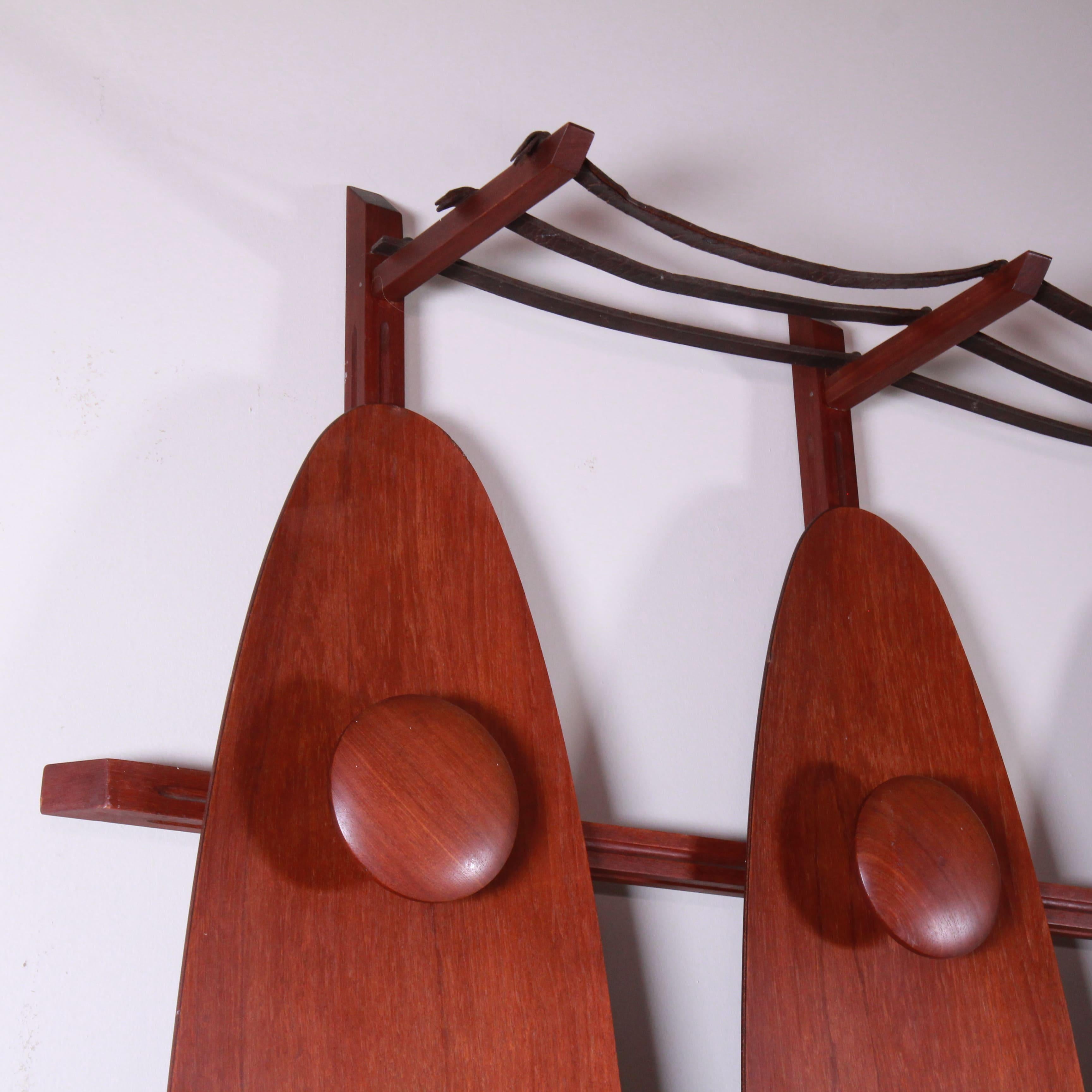 Mid-Century Modern Italian Wooden Hat Stand For Sale