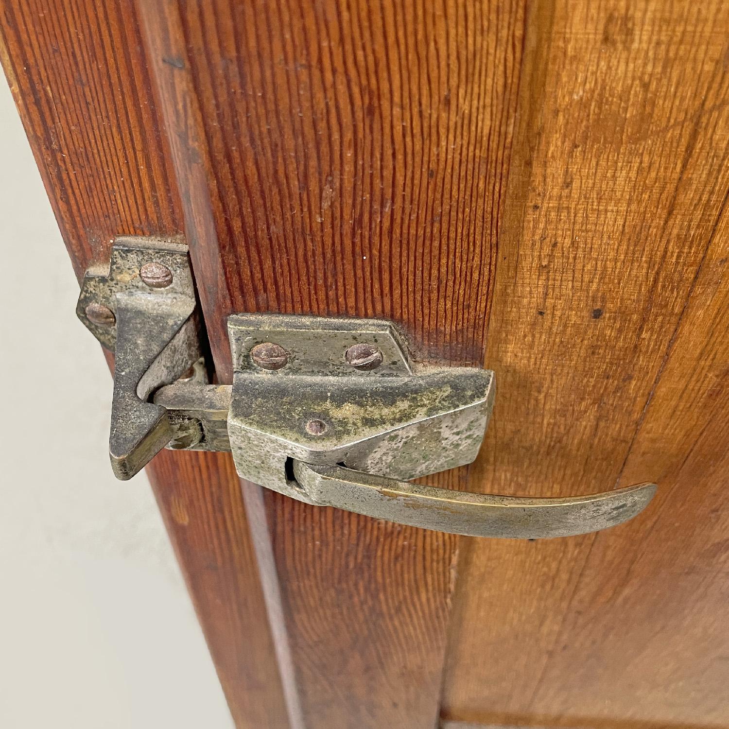 Italienischer Holzkühlschrank Stella Polare von G. Saracco Asti, Anfang 1900 im Angebot 1