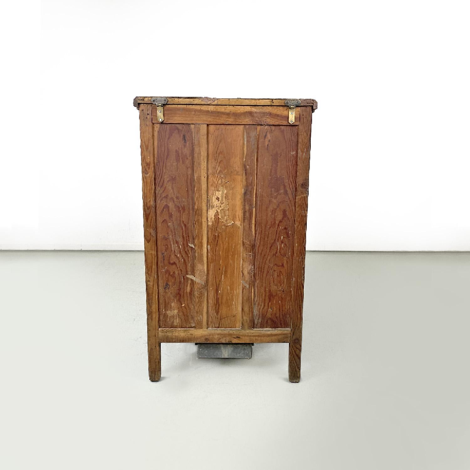 Italienischer Holzkühlschrank Stella Polare von G. Saracco Asti, Anfang 1900 (Early 20th Century) im Angebot