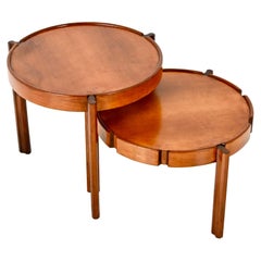 Italian Wooden Nesting Tables, 1950s, set of 2