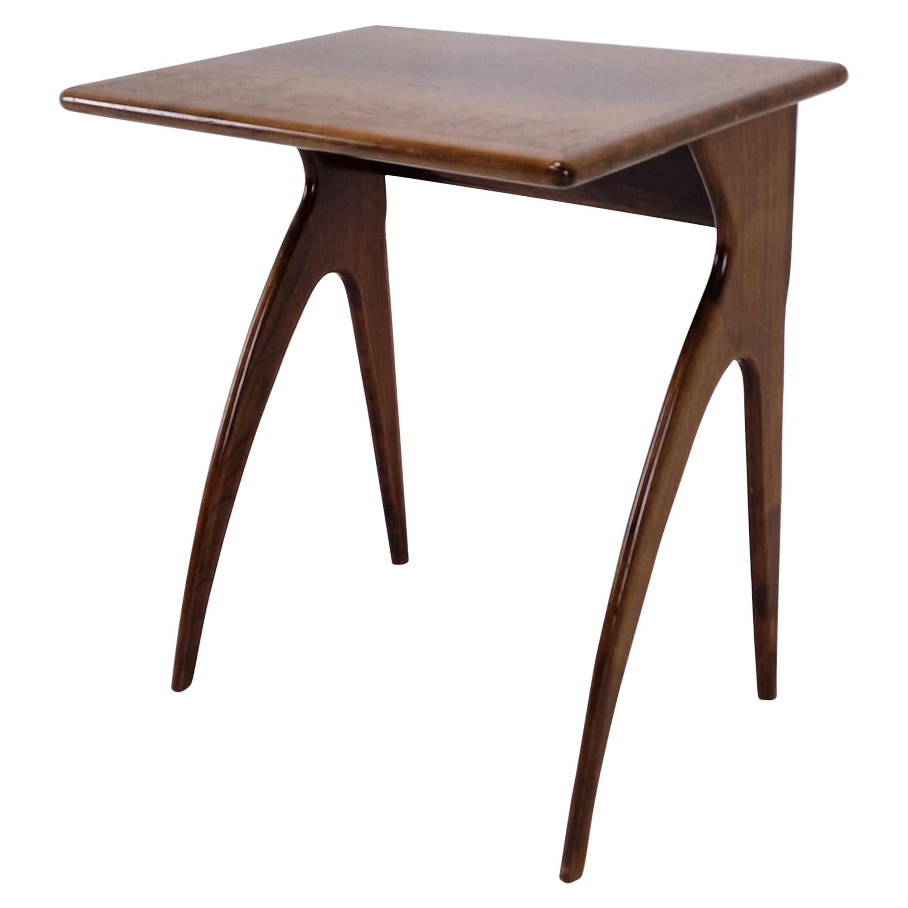 Italienischer Holz-Beistelltisch, 1930er-Jahre