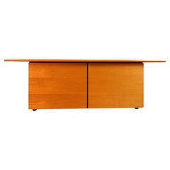 Used Italian wooden sideboard with sliding doors, 1990s