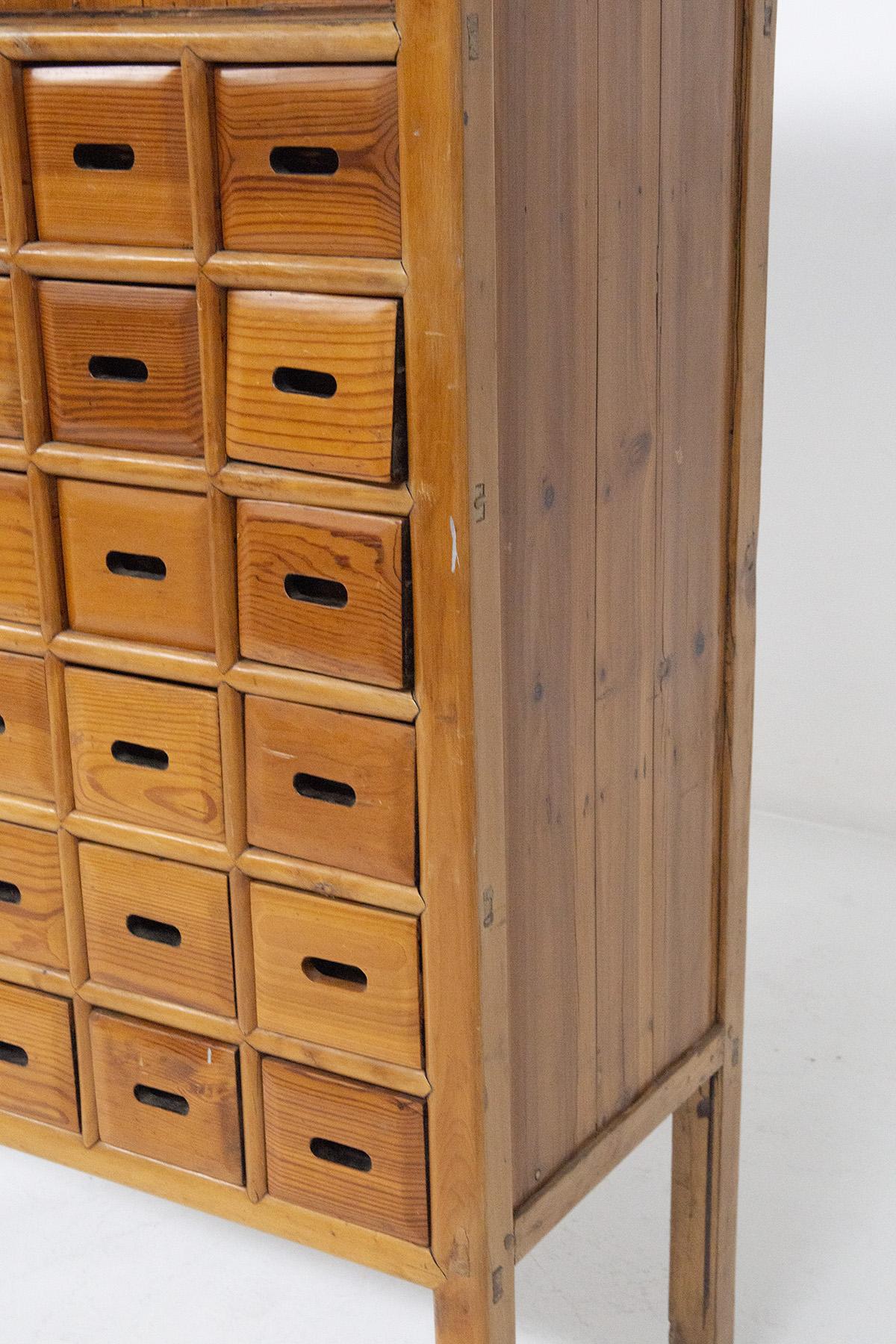 Italian Wooden Storage Cabinet with Drawers For Sale 5