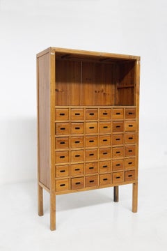 Italian Wooden Storage Cabinet with Drawers