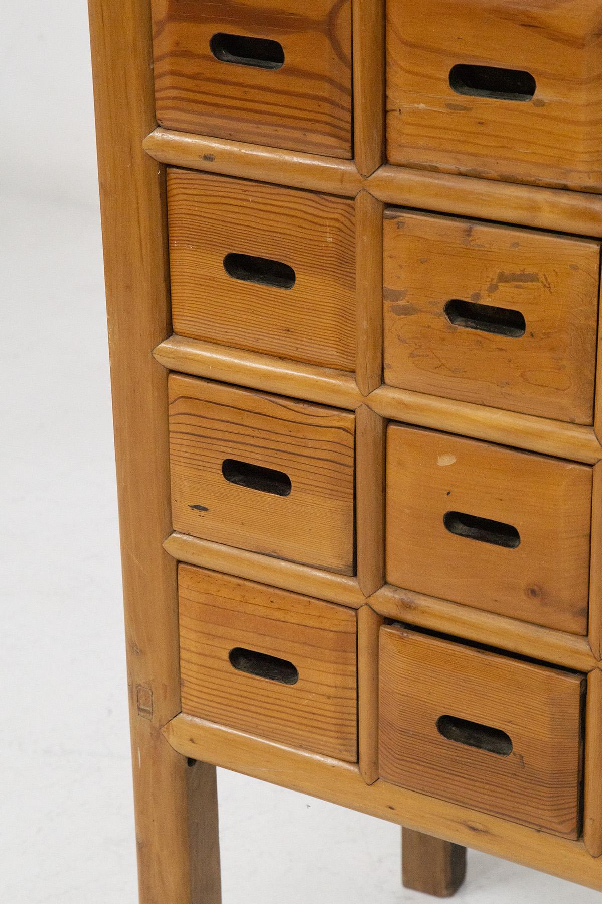 Italian Wooden Storage Cabinet with Drawers For Sale 3