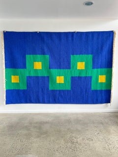 Italian Wool Art Rug Medez by Tisca, Mid-Century Modern, 200x300 cm