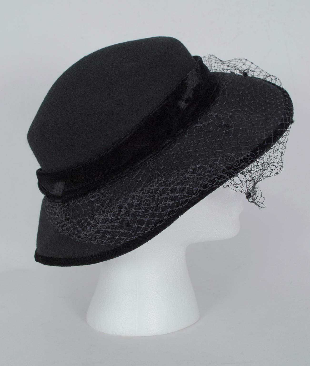 funeral hat with veil