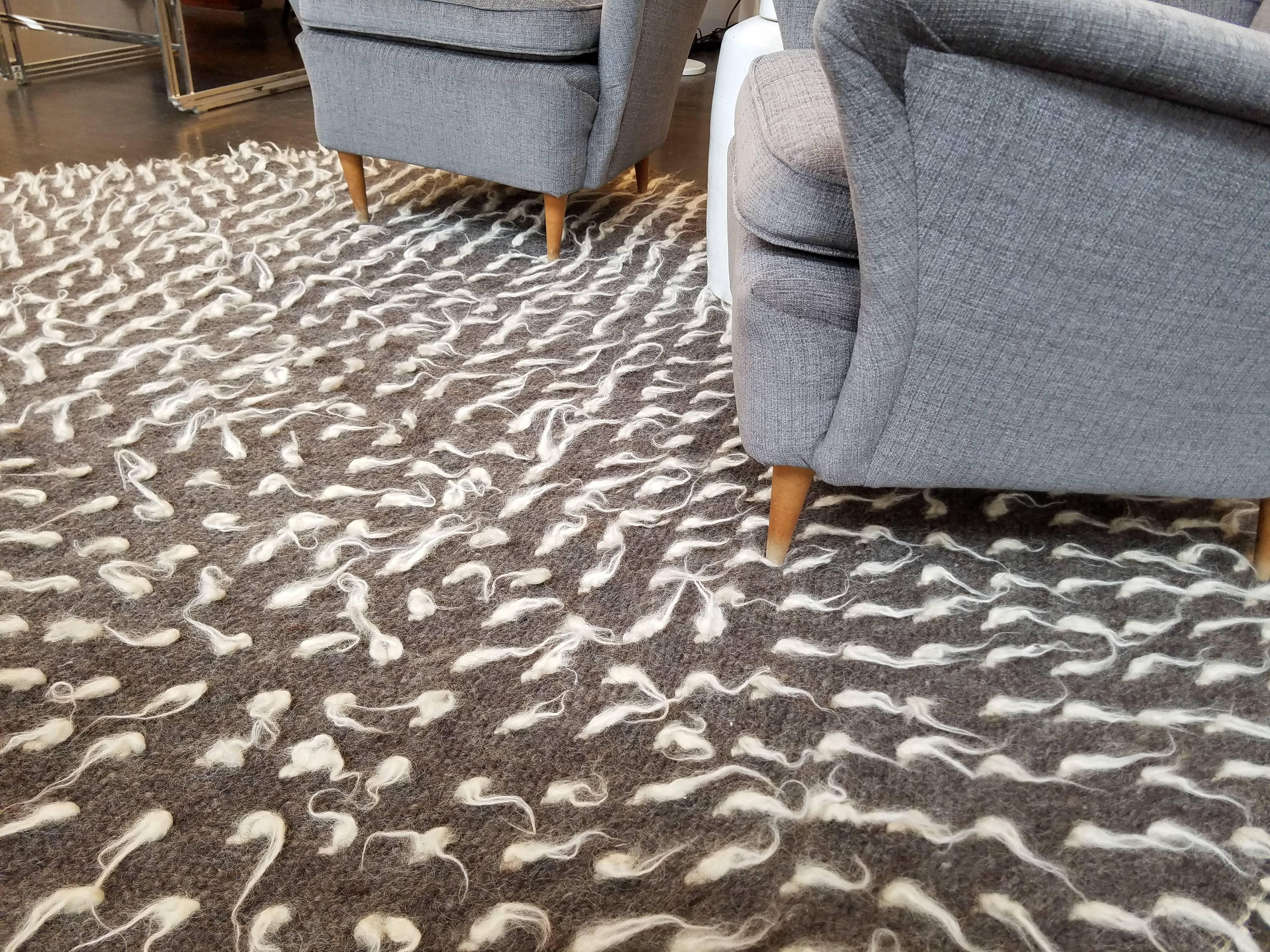 Mid-Century moderno Tappeto in lana italiana