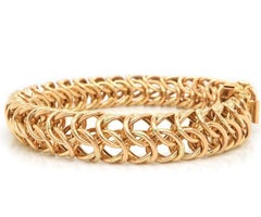 Italian Woven S Link Chain Bracelet in 14K Yellow Gold