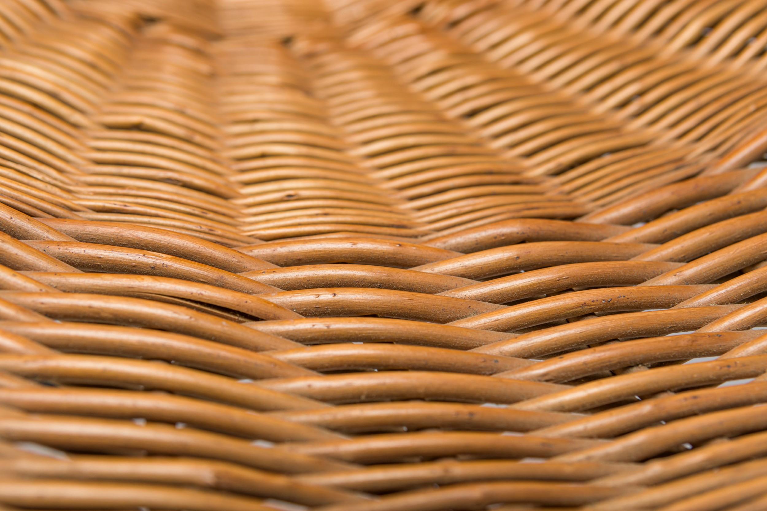 Italian Woven Wicker Conical Basket Chair For Sale 7