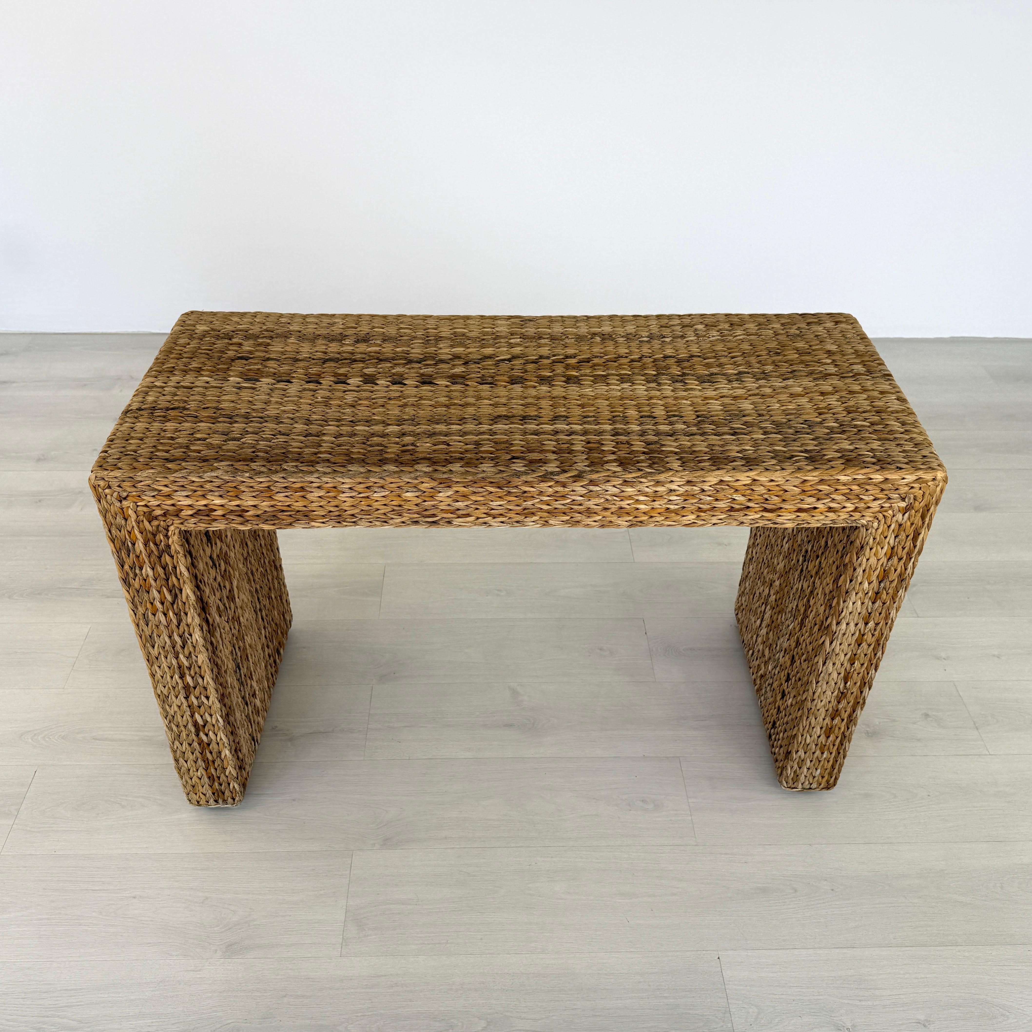 Console italiana in vimini intrecciato, anni '70 in vendita 6