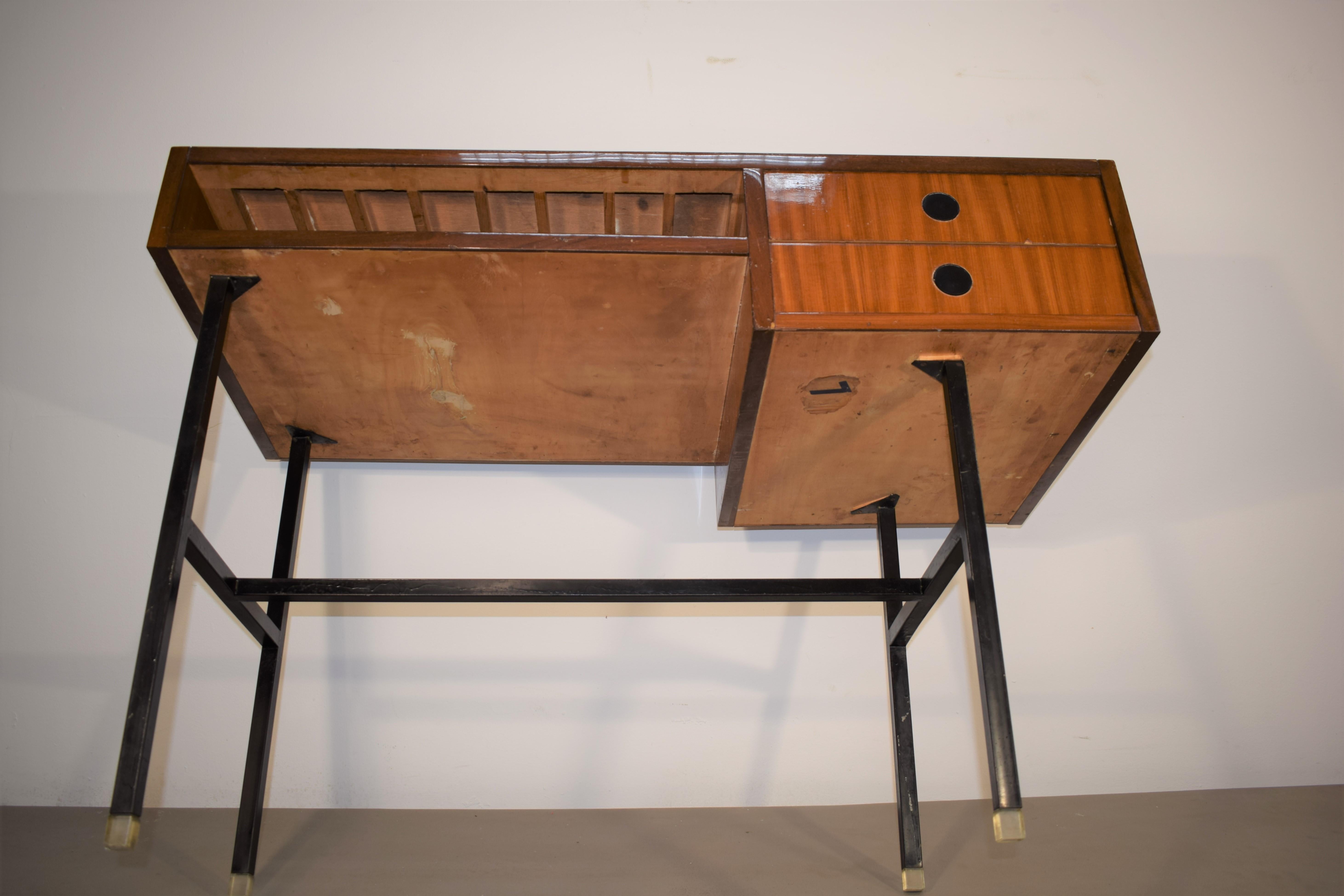 Italian Writing Table, 1950s For Sale 6
