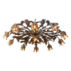 Italian Wrought Iron Flush Mount