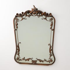 Italian Wrougt Iron Neo Baroque Mirror