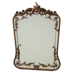 Italian Wrougt Iron Neo Baroque Mirror