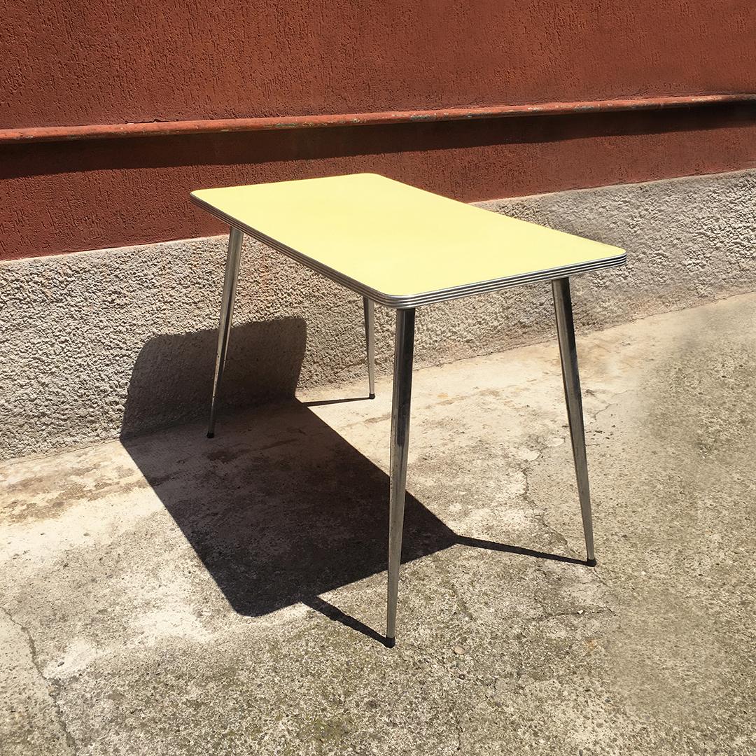 vintage yellow formica table